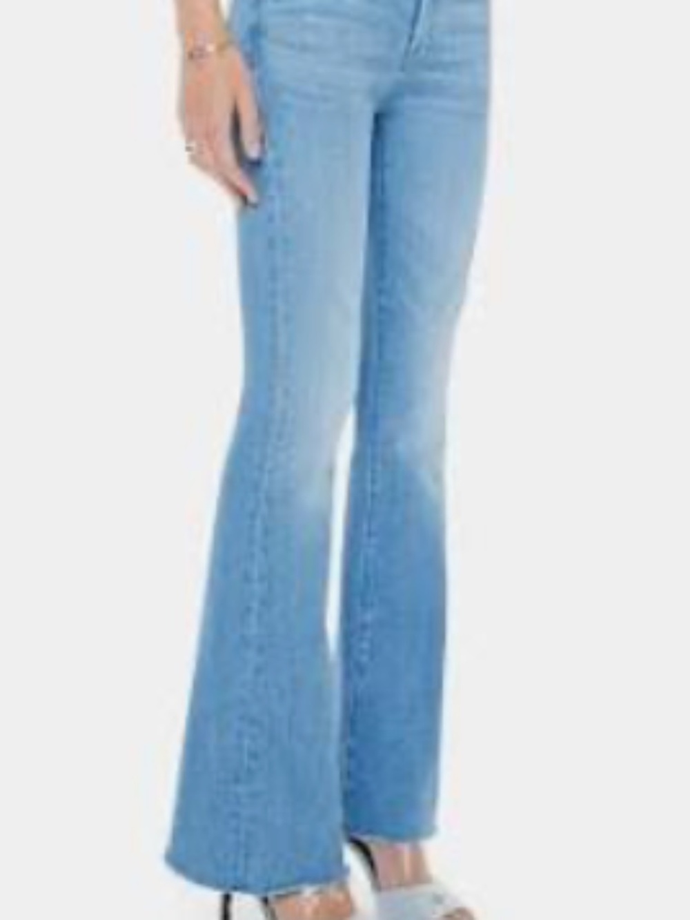 MOTHER The Weekend Ripped Ankle Fray Jeans, size 26